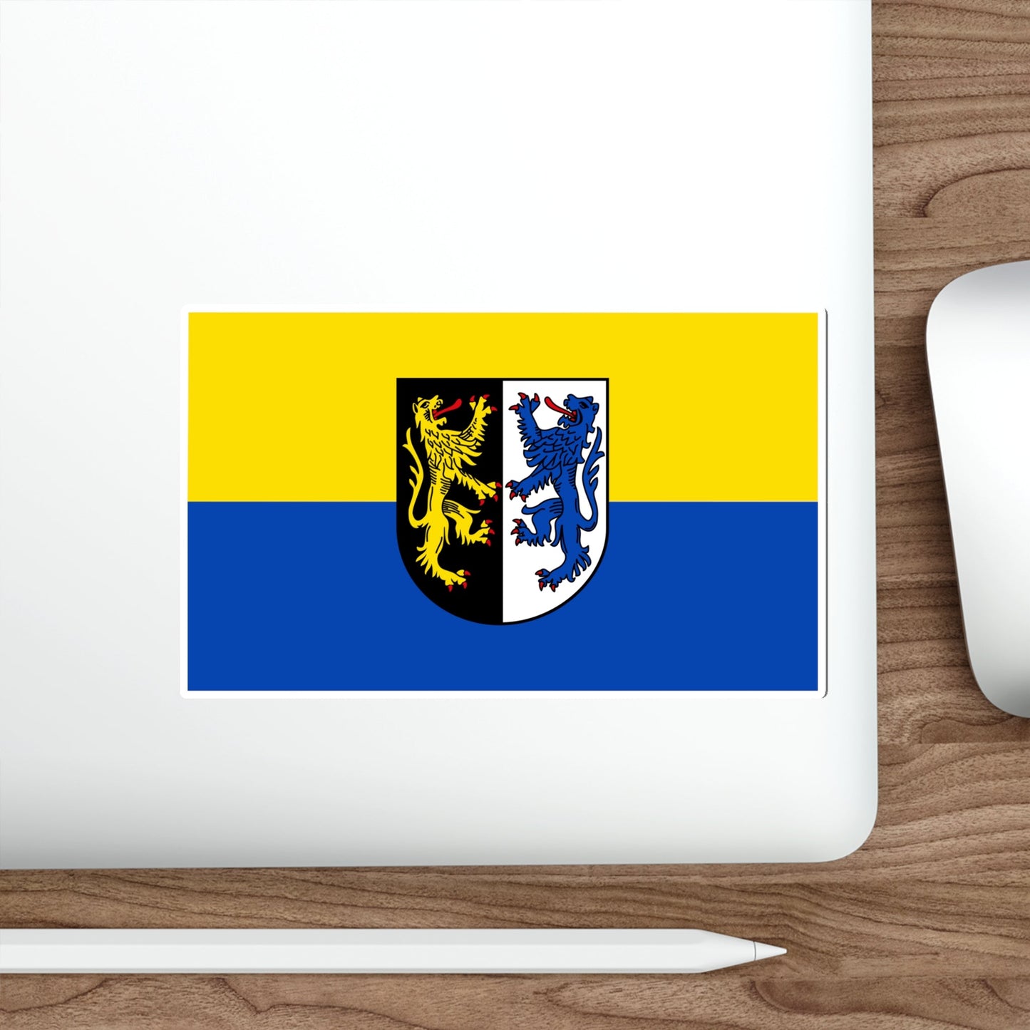 Flag of Kusel Germany STICKER Vinyl Die-Cut Decal-The Sticker Space