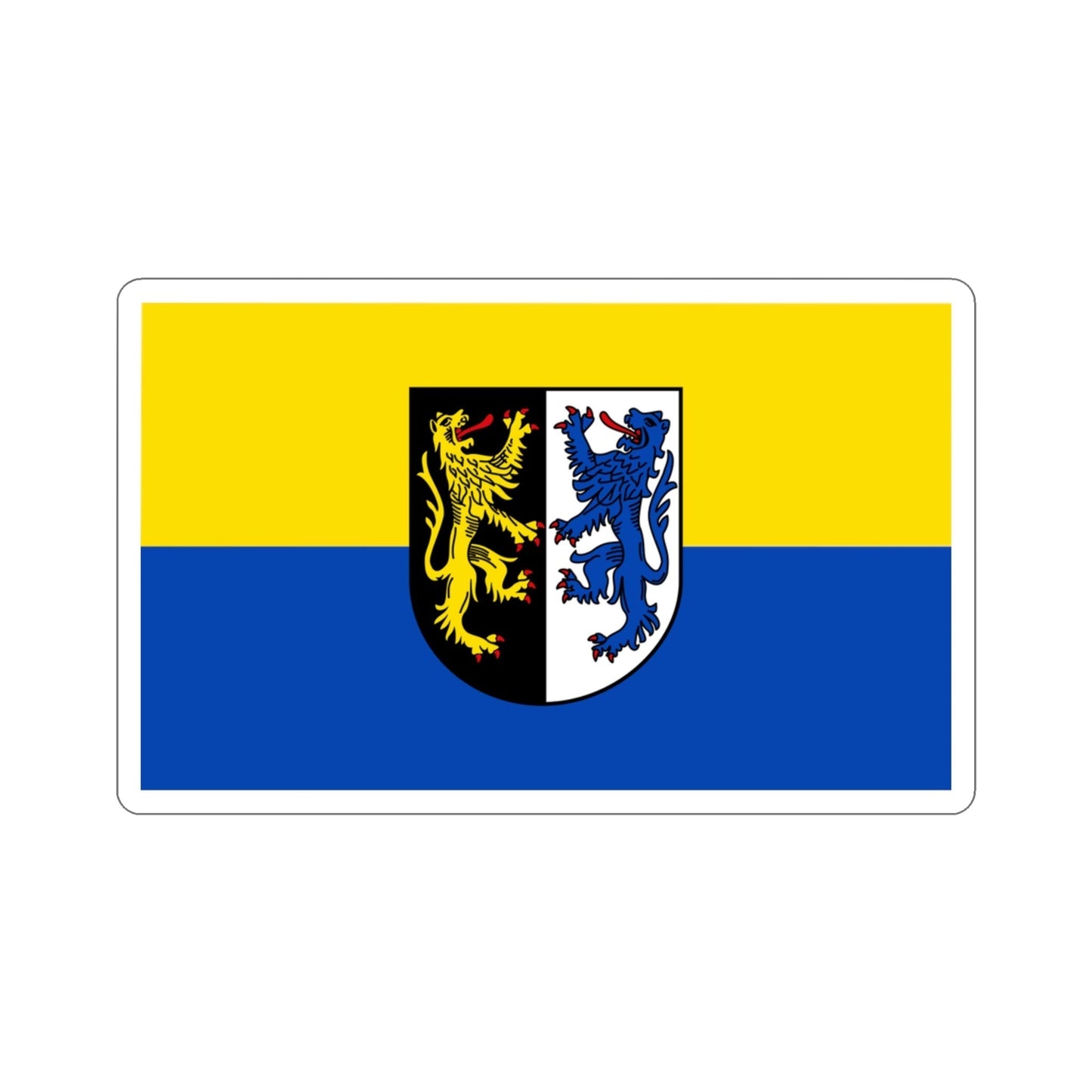 Flag of Kusel Germany STICKER Vinyl Die-Cut Decal-3 Inch-The Sticker Space