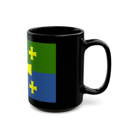 Flag of Kutaisi Georgia - Black Coffee Mug-The Sticker Space