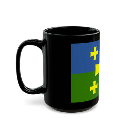 Flag of Kutaisi Georgia - Black Coffee Mug-The Sticker Space