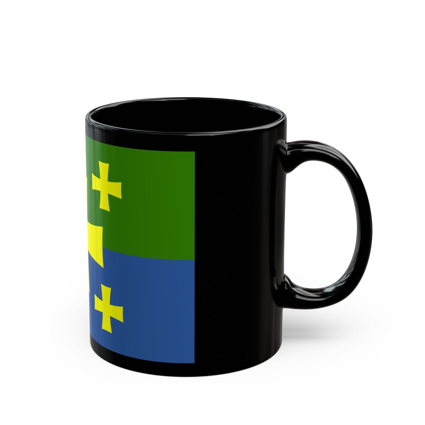 Flag of Kutaisi Georgia - Black Coffee Mug-The Sticker Space