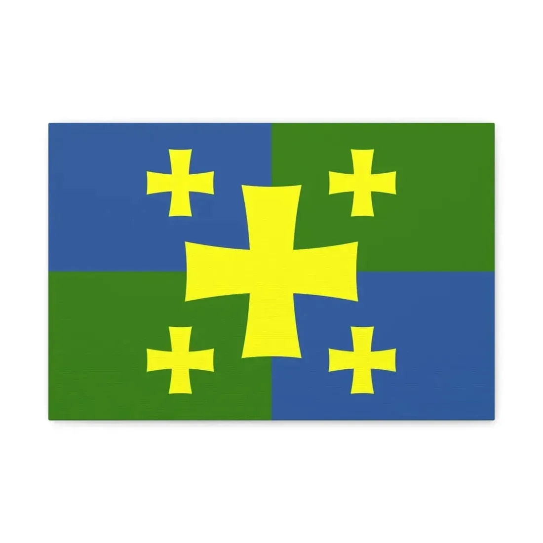 Flag of Kutaisi Georgia - Canvas Wall Art 18″ x 12″ 1.25" - The Sticker Space