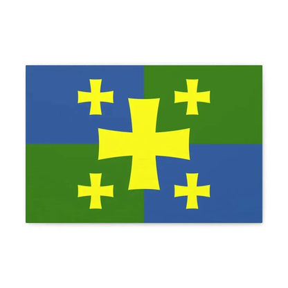 Flag of Kutaisi Georgia - Canvas Wall Art 18″ x 12″ 1.25" - The Sticker Space