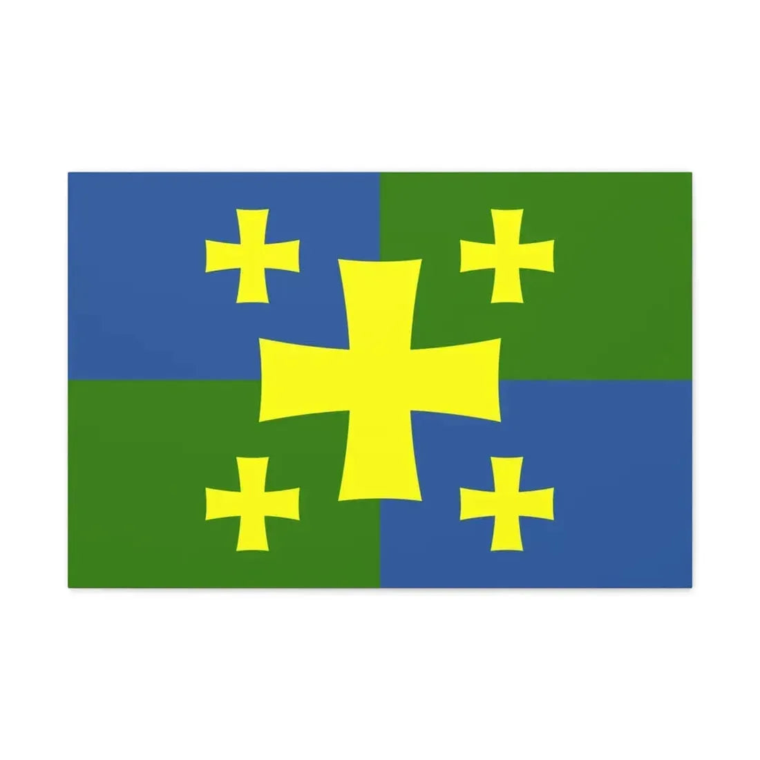 Flag of Kutaisi Georgia - Canvas Wall Art 30" x 20" 1.25" - The Sticker Space