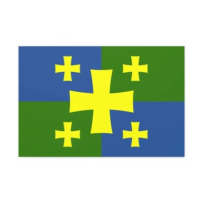 Flag of Kutaisi Georgia - Canvas Wall Art 36" x 24" 1.25" - The Sticker Space