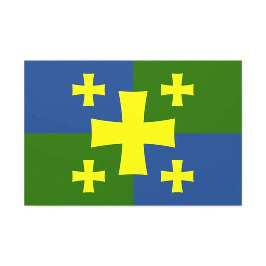 Flag of Kutaisi Georgia - Canvas Wall Art 36" x 24" 1.25" - The Sticker Space