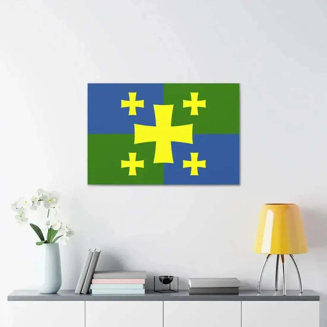 Flag of Kutaisi Georgia - Canvas Wall Art - The Sticker Space