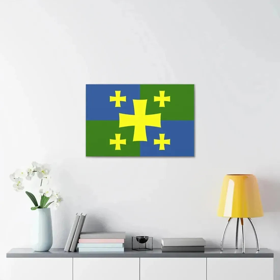 Flag of Kutaisi Georgia - Canvas Wall Art - The Sticker Space