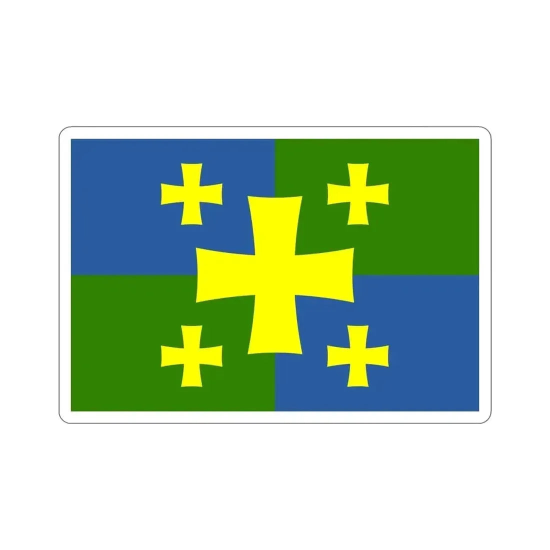 Flag of Kutaisi Georgia STICKER Vinyl Die-Cut Decal - The Sticker Space