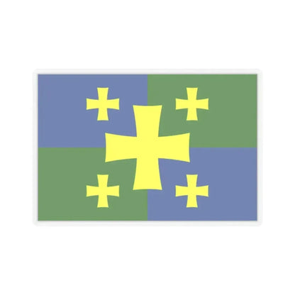 Flag of Kutaisi Georgia - STICKER Vinyl Kiss-Cut Decal 2 Inch Transparent - The Sticker Space