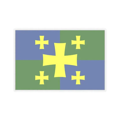 Flag of Kutaisi Georgia - STICKER Vinyl Kiss-Cut Decal 3 Inch Transparent - The Sticker Space