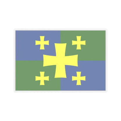 Flag of Kutaisi Georgia - STICKER Vinyl Kiss-Cut Decal 4 Inch Transparent - The Sticker Space
