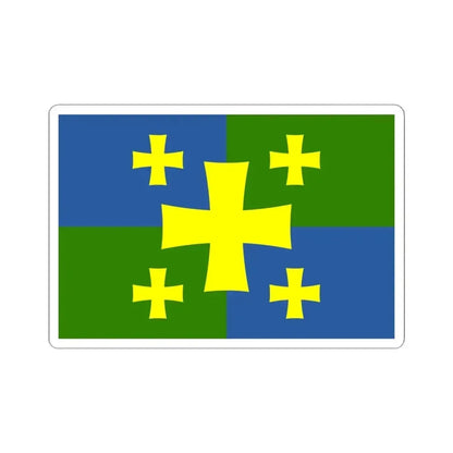 Flag of Kutaisi Georgia - STICKER Vinyl Kiss-Cut Decal 4 Inch White - The Sticker Space