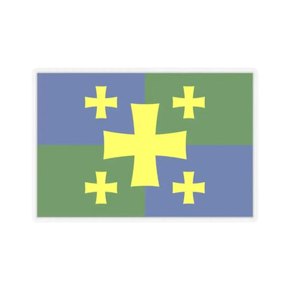Flag of Kutaisi Georgia - STICKER Vinyl Kiss-Cut Decal 6 Inch Transparent - The Sticker Space
