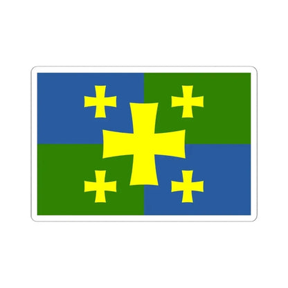Flag of Kutaisi Georgia - STICKER Vinyl Kiss-Cut Decal 6 Inch White - The Sticker Space