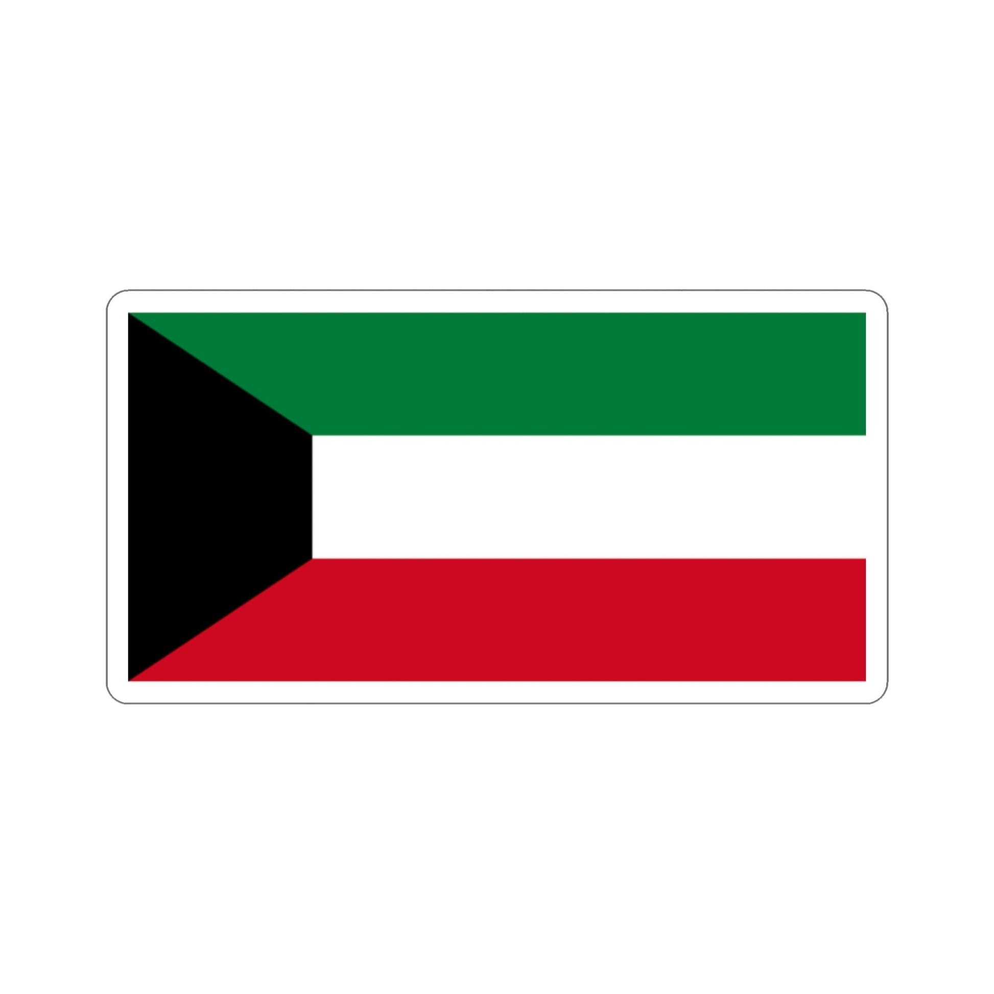 Flag of Kuwait STICKER Vinyl Die-Cut Decal-2 Inch-The Sticker Space