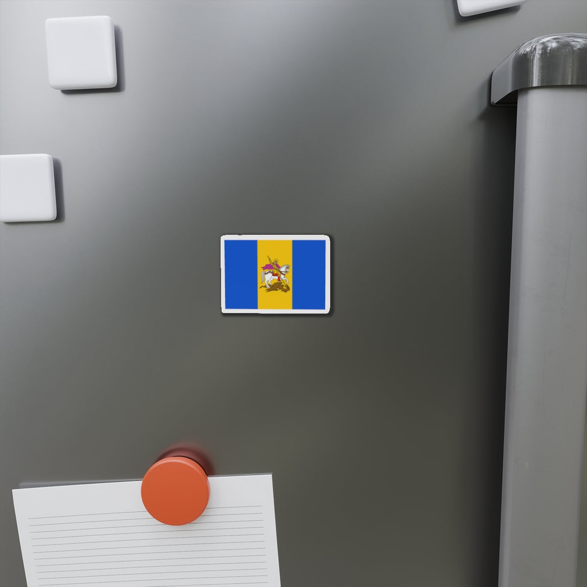 Flag of Kyiv Oblast Ukraine - Die-Cut Magnet-The Sticker Space