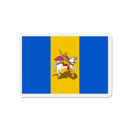Flag of Kyiv Oblast Ukraine - Refrigerator Magnet - The Sticker Space