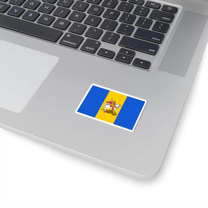 Flag of Kyiv Oblast (Ukraine) STICKER Vinyl Kiss-Cut Decal - The Sticker Space