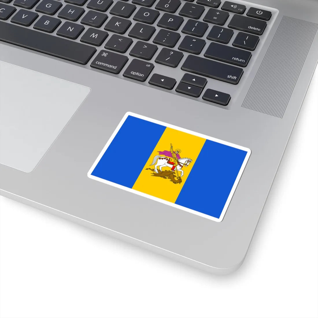 Flag of Kyiv Oblast (Ukraine) STICKER Vinyl Kiss-Cut Decal - The Sticker Space