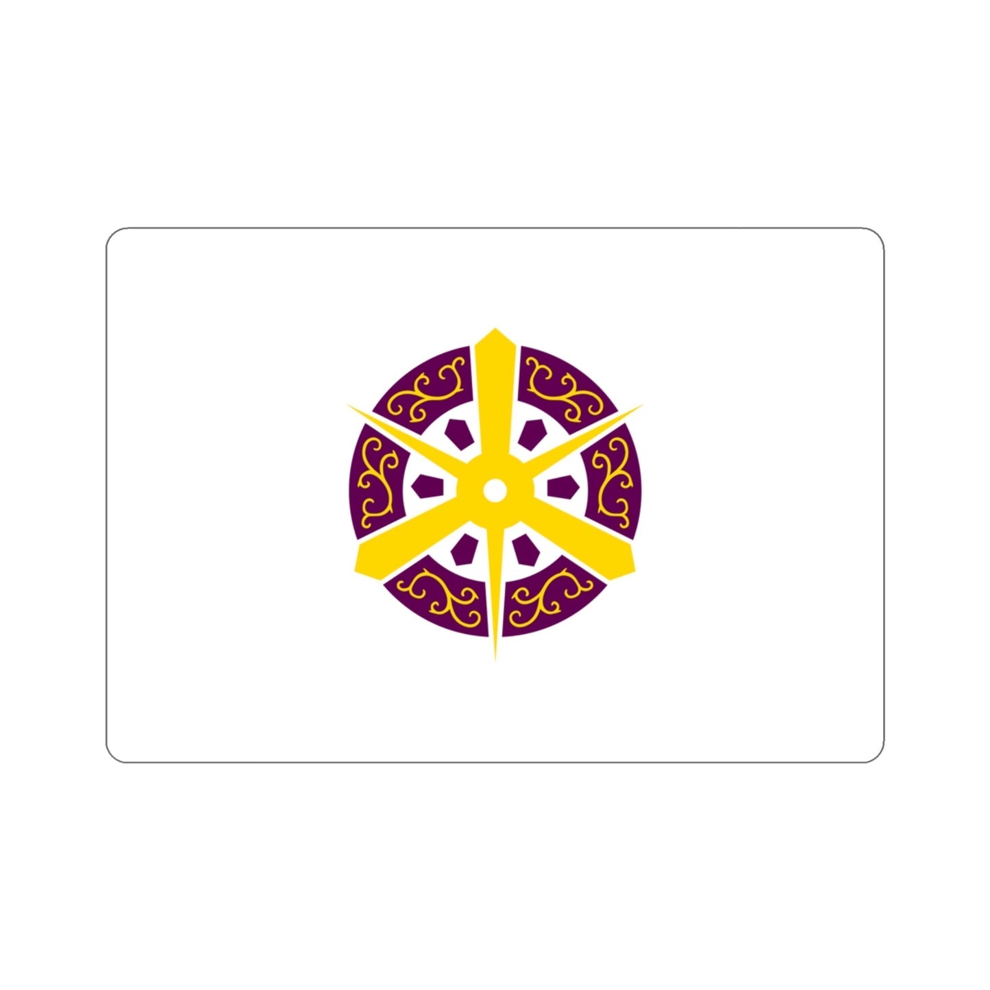 Flag of Kyoto City Japan STICKER Vinyl Die-Cut Decal-3 Inch-The Sticker Space