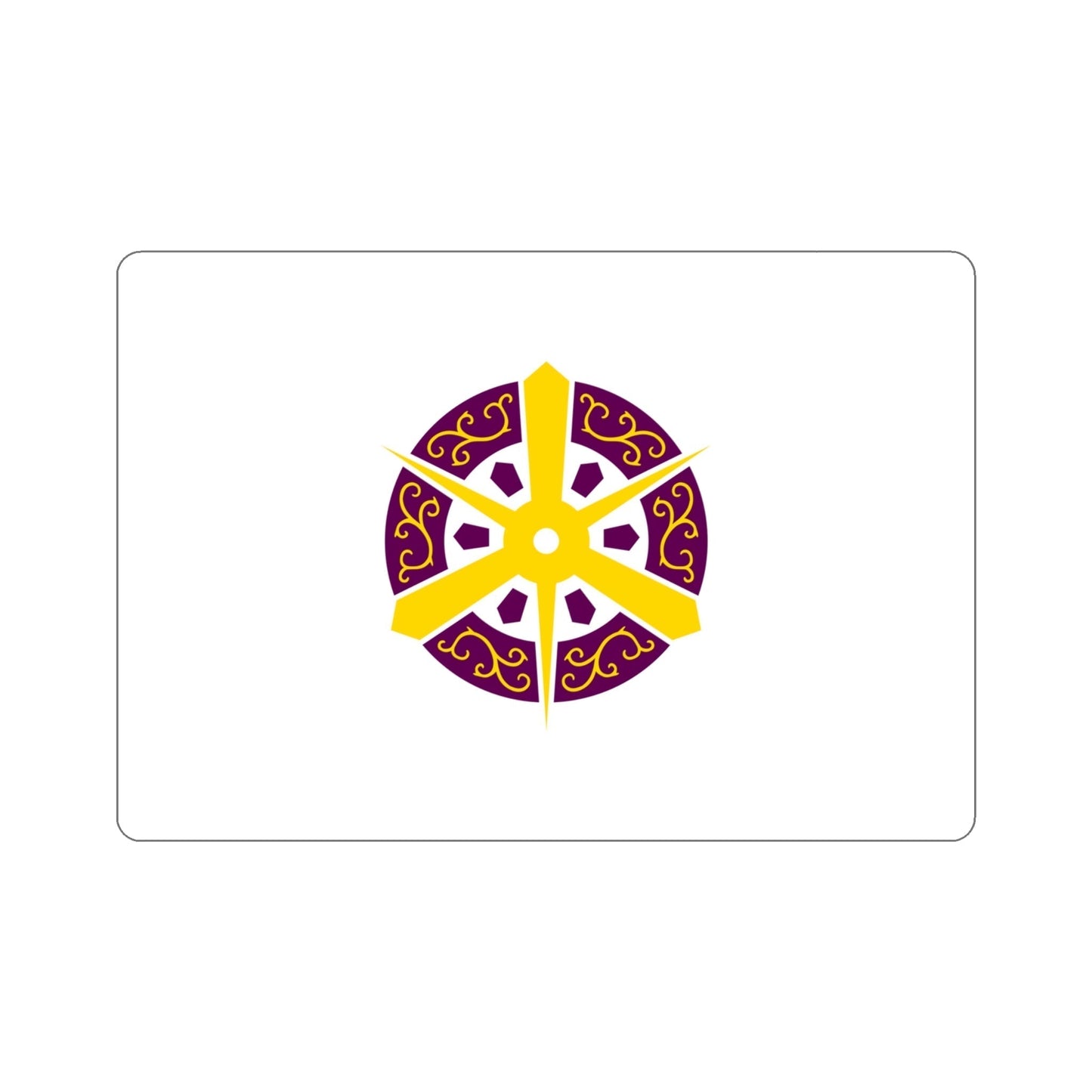 Flag of Kyoto City Japan STICKER Vinyl Die-Cut Decal-4 Inch-The Sticker Space