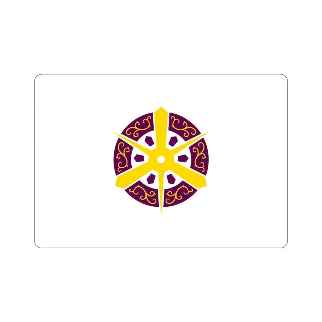 Flag of Kyoto City Japan STICKER Vinyl Die-Cut Decal 4 Inch - The Sticker Space
