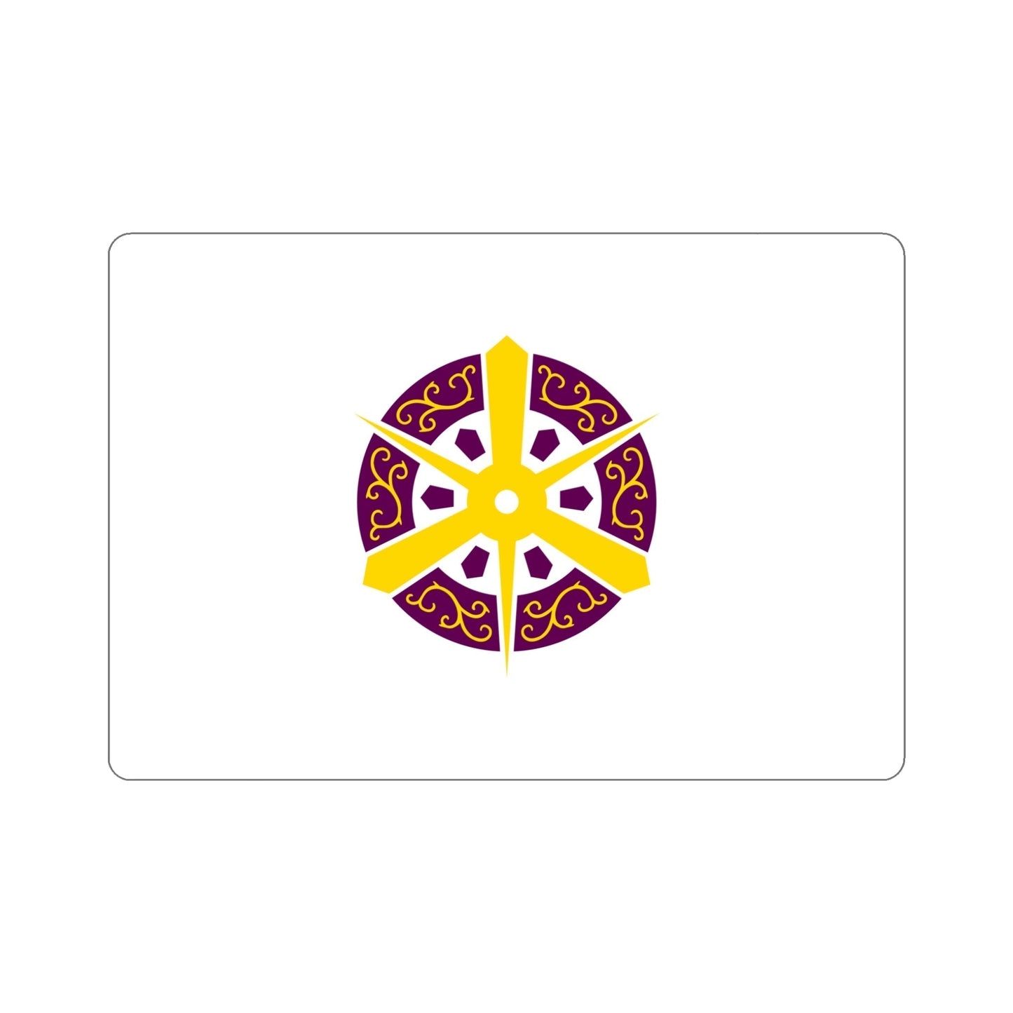 Flag of Kyoto City Japan STICKER Vinyl Die-Cut Decal-5 Inch-The Sticker Space