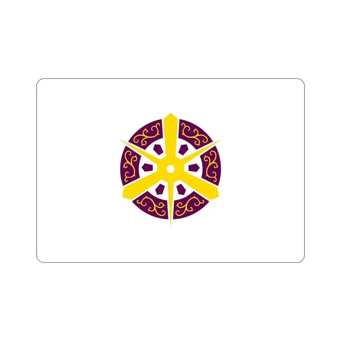 Flag of Kyoto City Japan STICKER Vinyl Die-Cut Decal 5 Inch - The Sticker Space