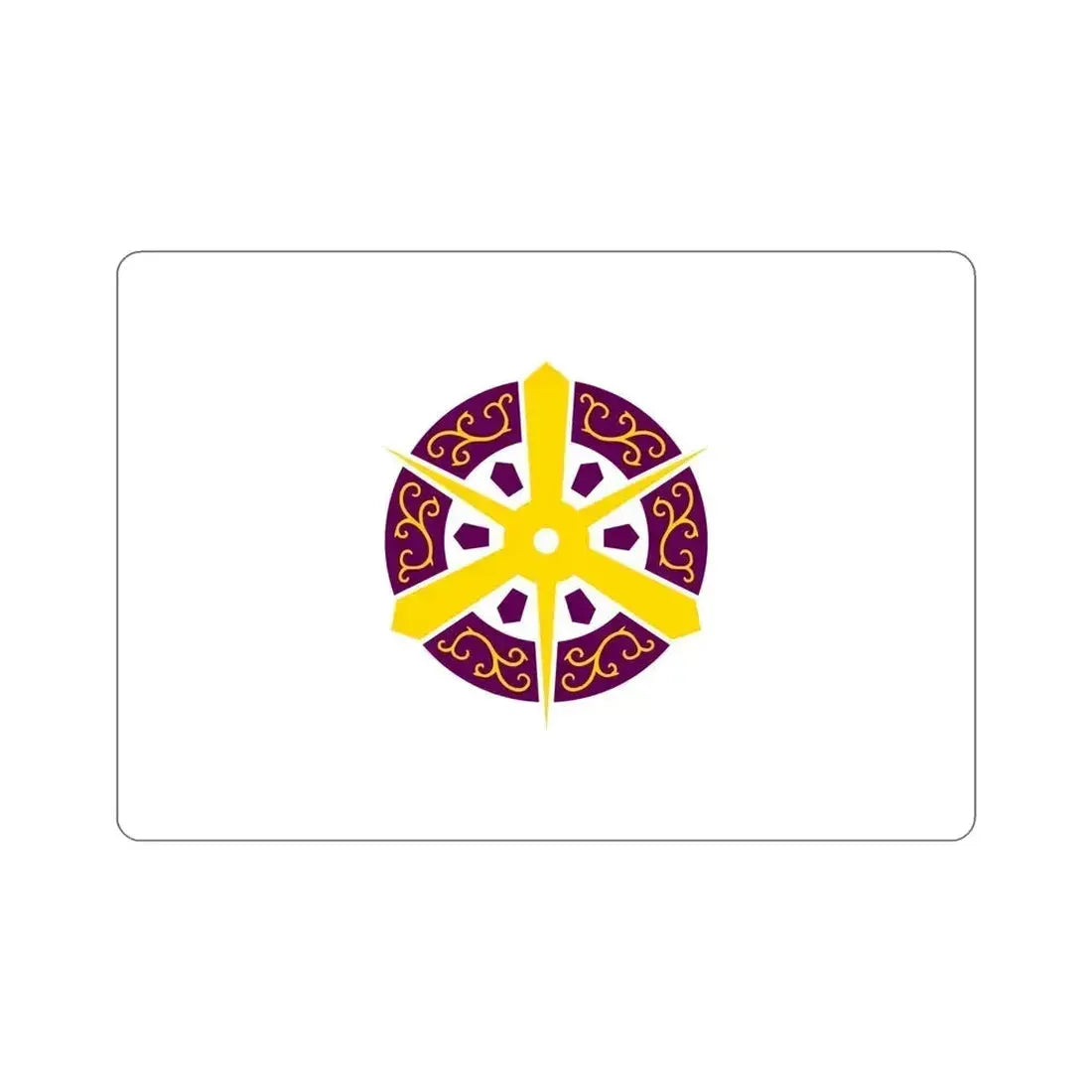 Flag of Kyoto City Japan STICKER Vinyl Die-Cut Decal 6 Inch - The Sticker Space