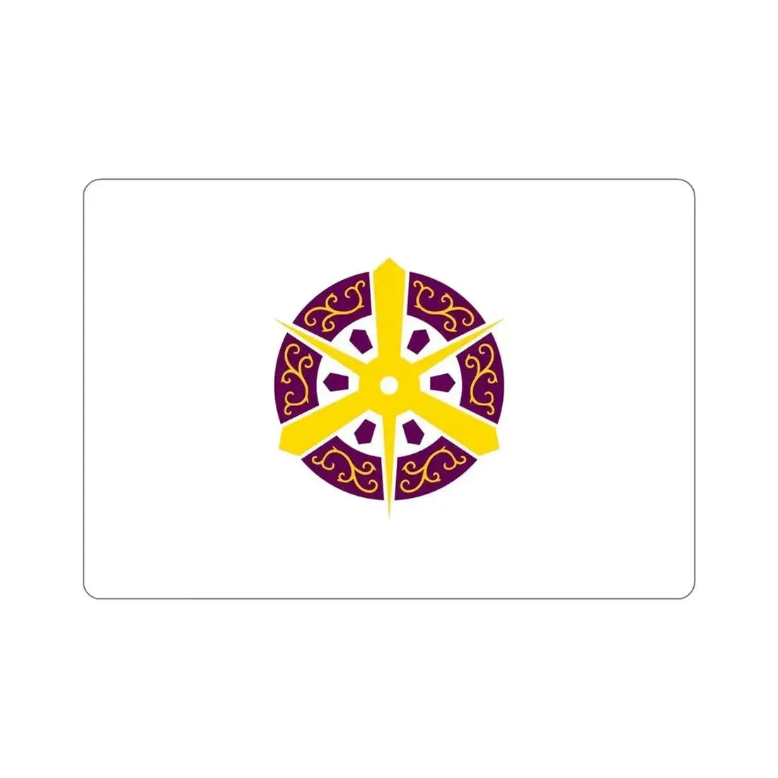 Flag of Kyoto City Japan STICKER Vinyl Die-Cut Decal - The Sticker Space