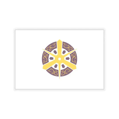 Flag of Kyoto City Japan - STICKER Vinyl Kiss-Cut Decal 2 Inch Transparent - The Sticker Space