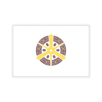 Flag of Kyoto City Japan - STICKER Vinyl Kiss-Cut Decal 3 Inch Transparent - The Sticker Space