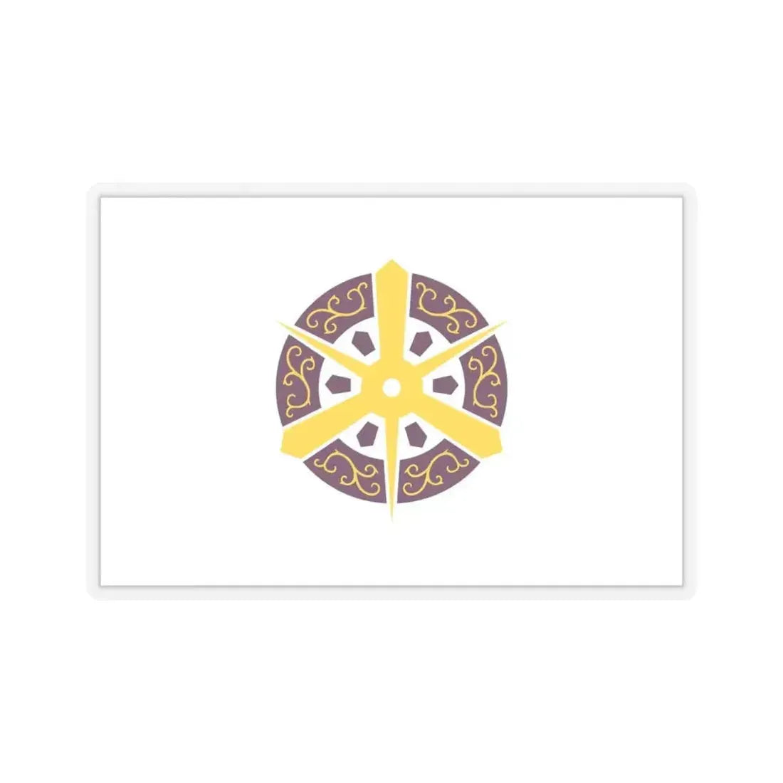 Flag of Kyoto City Japan - STICKER Vinyl Kiss-Cut Decal 6 Inch Transparent - The Sticker Space