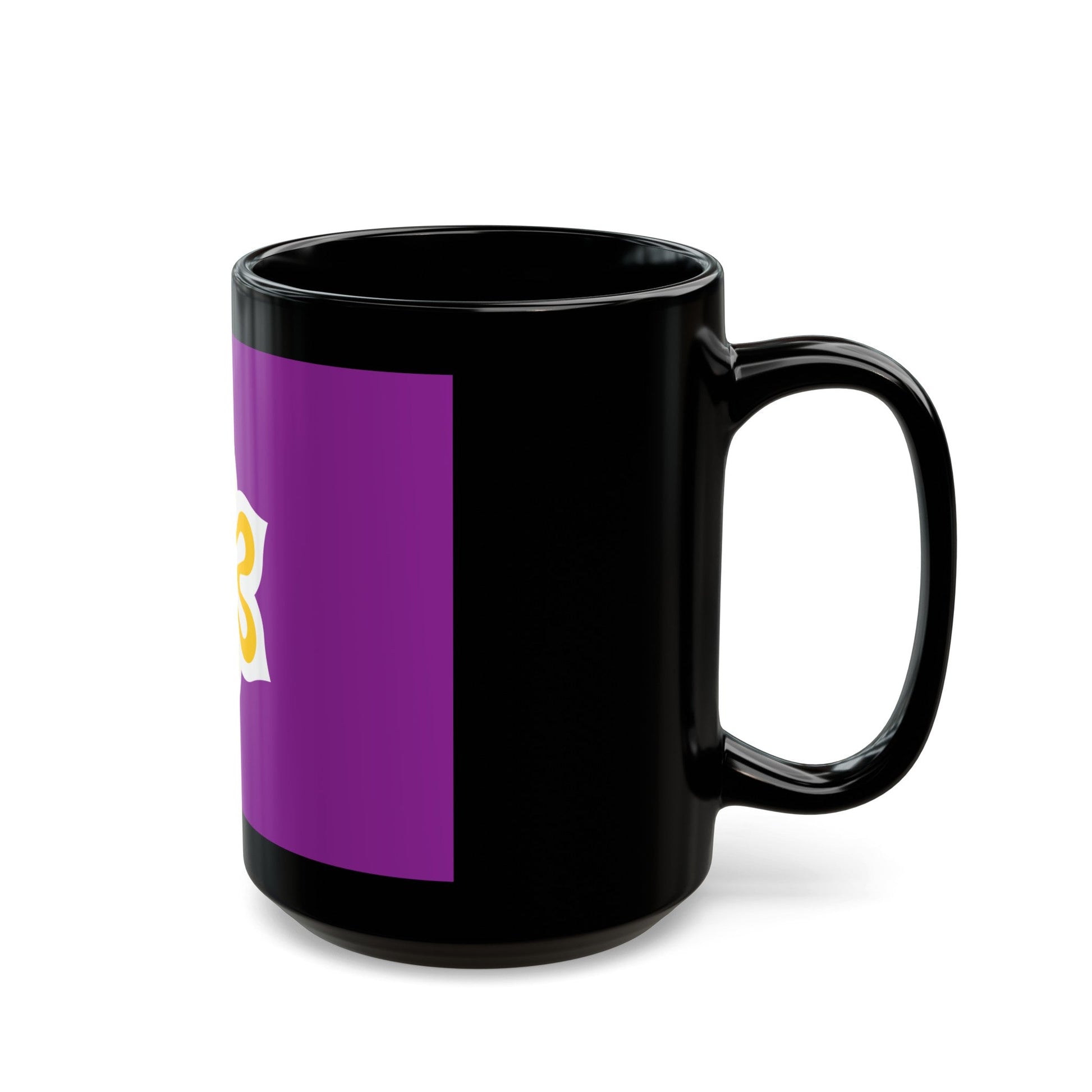 Flag of Kyoto Prefecture Japan - Black Coffee Mug-The Sticker Space