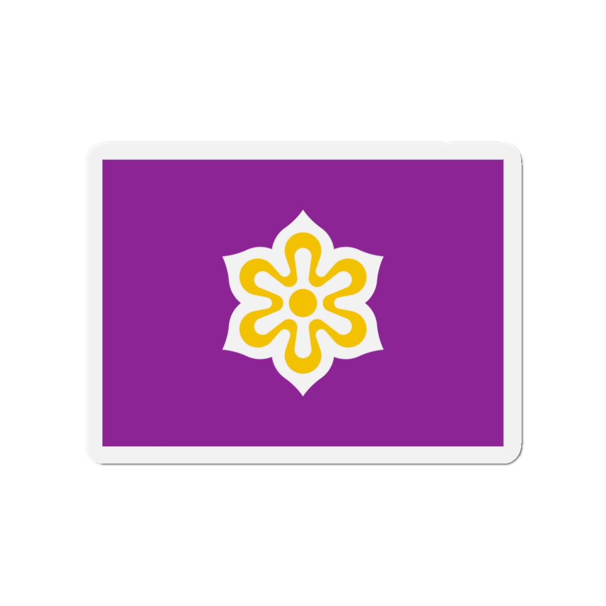 Flag of Kyoto Prefecture Japan - Die-Cut Magnet-3" x 3"-The Sticker Space