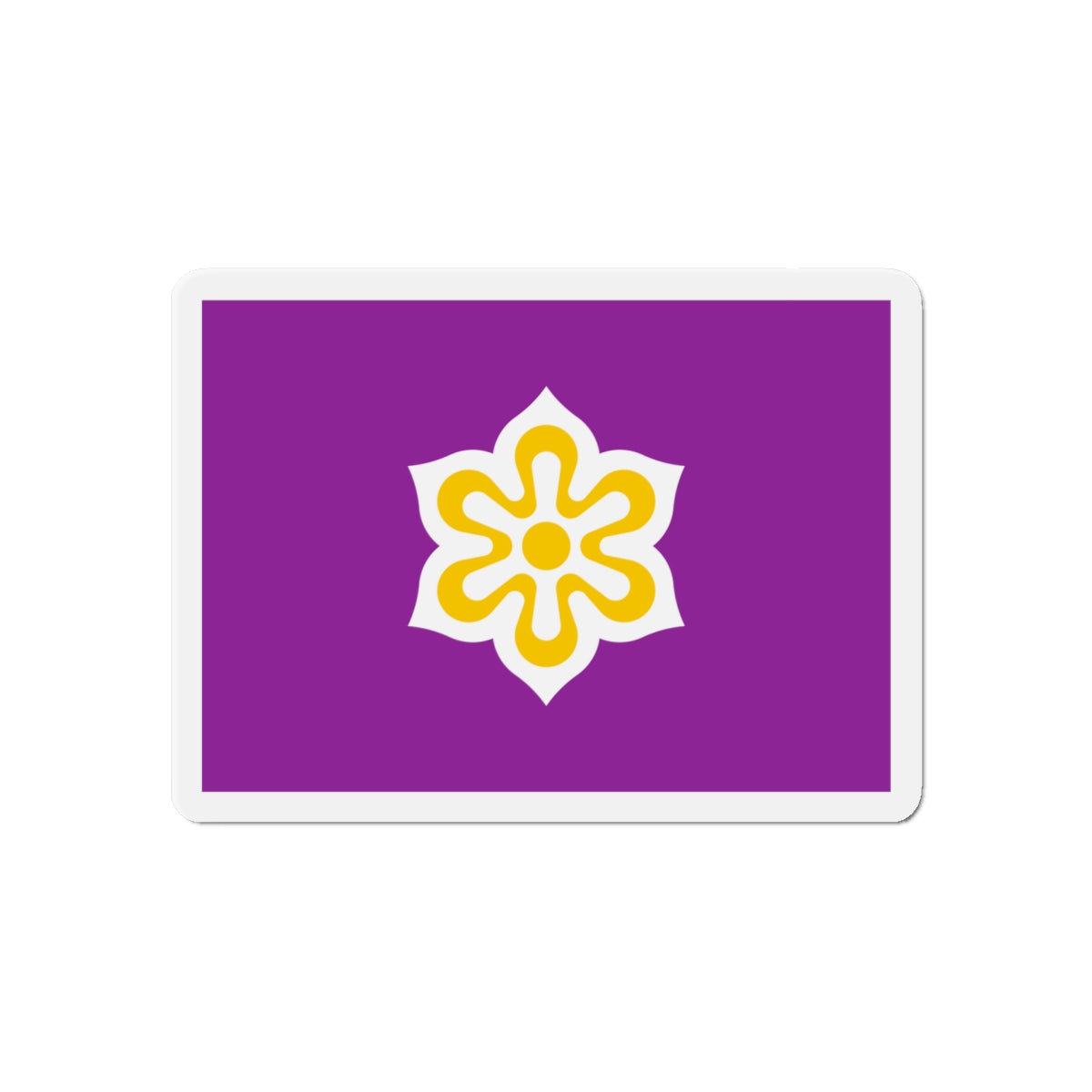 Flag of Kyoto Prefecture Japan - Die-Cut Magnet-6 × 6"-The Sticker Space