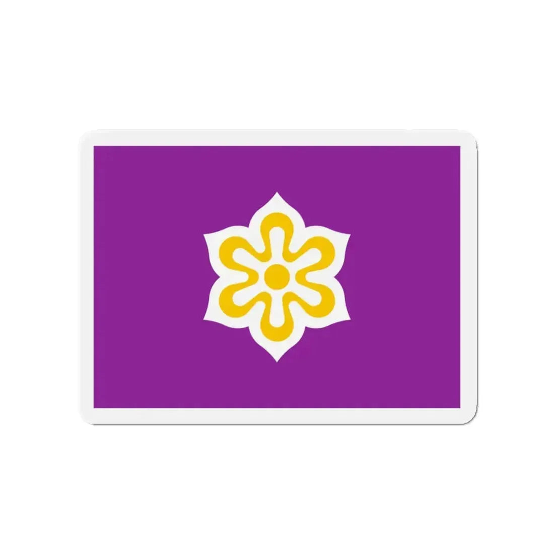 Flag of Kyoto Prefecture Japan - Refrigerator Magnet 3 Inch - The Sticker Space