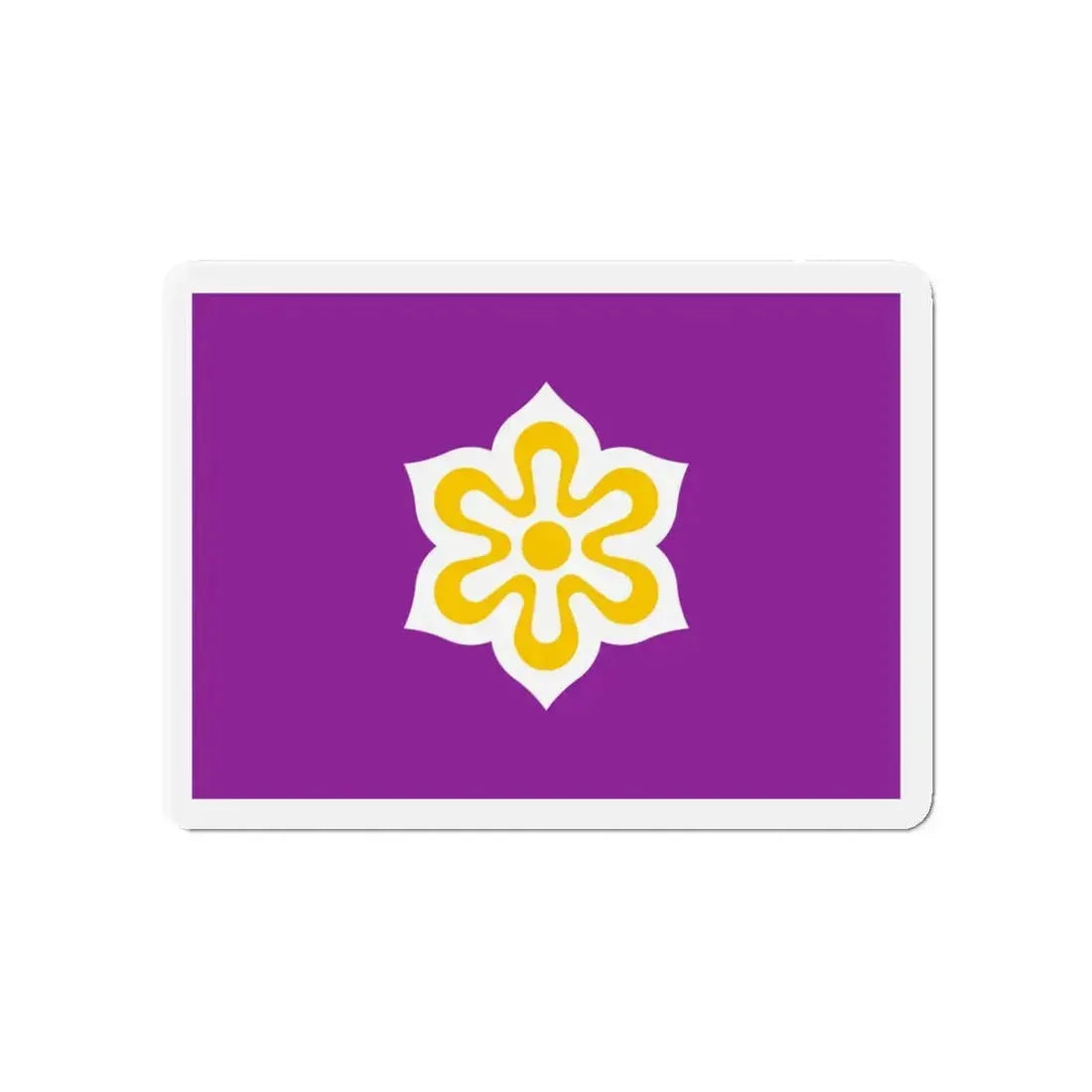 Flag of Kyoto Prefecture Japan - Refrigerator Magnet 4 Inch - The Sticker Space
