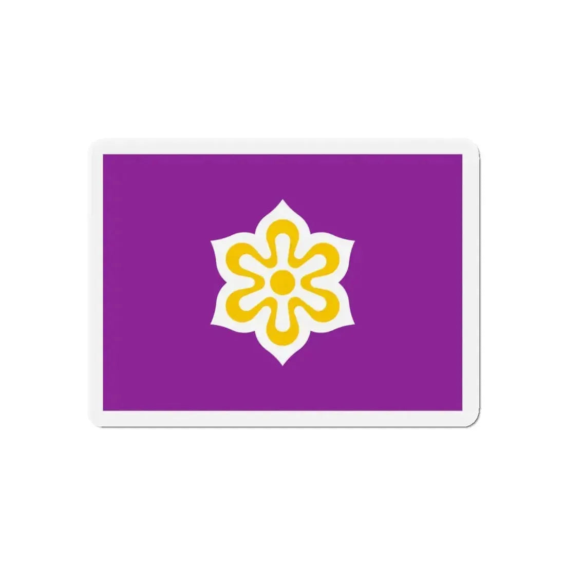Flag of Kyoto Prefecture Japan - Refrigerator Magnet 5 Inch - The Sticker Space