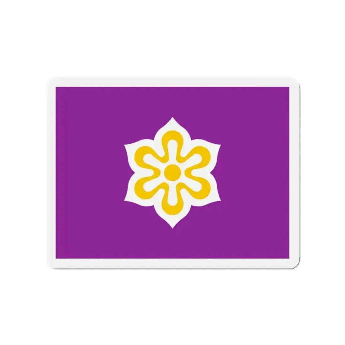 Flag of Kyoto Prefecture Japan - Refrigerator Magnet - The Sticker Space