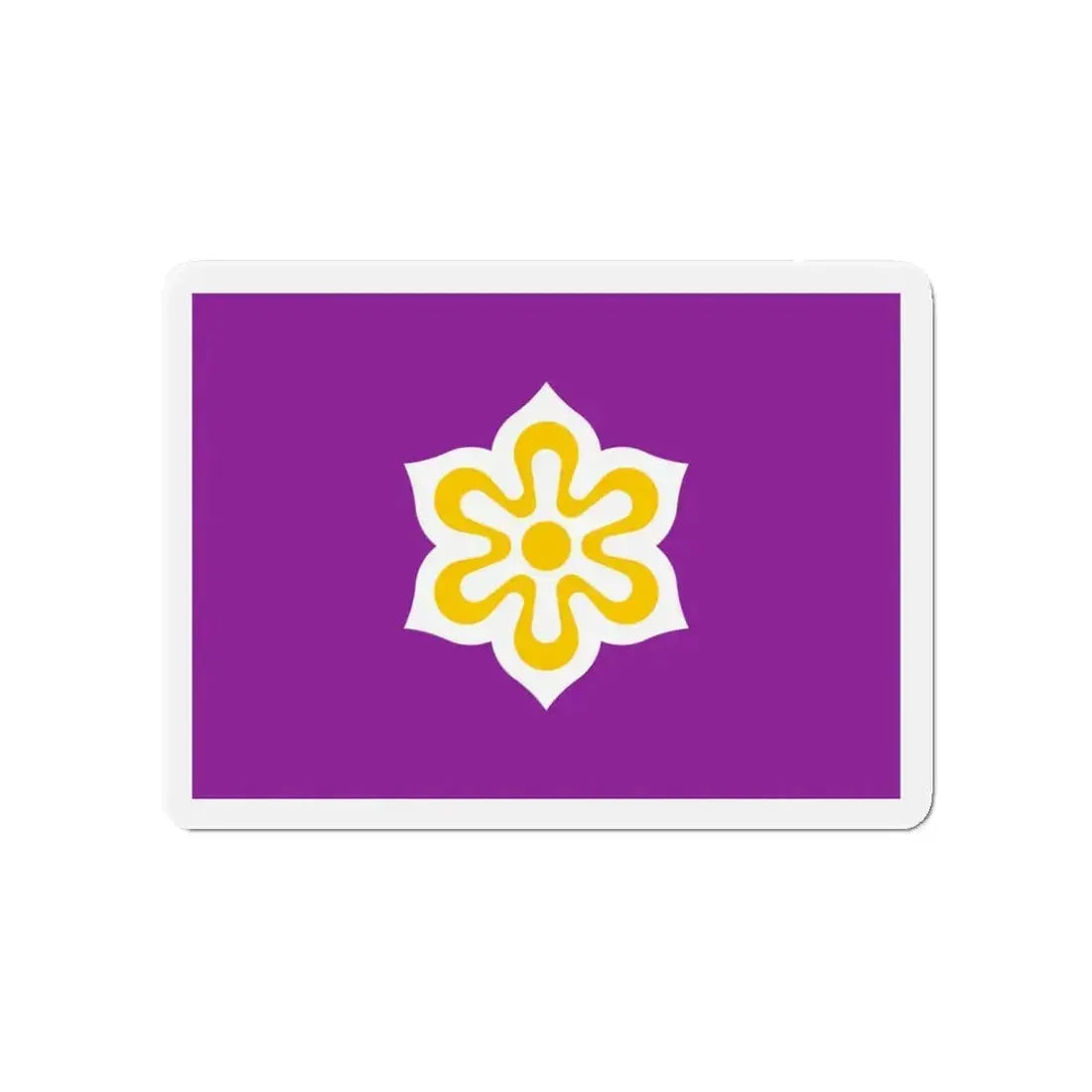 Flag of Kyoto Prefecture Japan - Refrigerator Magnet - The Sticker Space