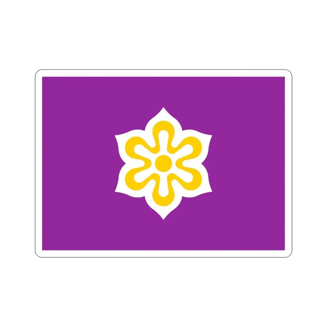 Flag of Kyoto Prefecture Japan STICKER Vinyl Die-Cut Decal 5 Inch - The Sticker Space