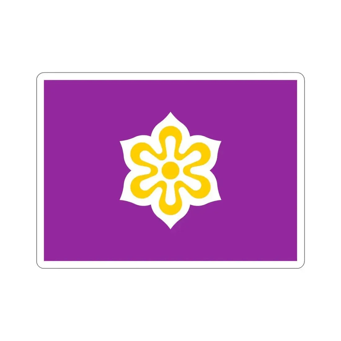 Flag of Kyoto Prefecture Japan STICKER Vinyl Die-Cut Decal 6 Inch - The Sticker Space