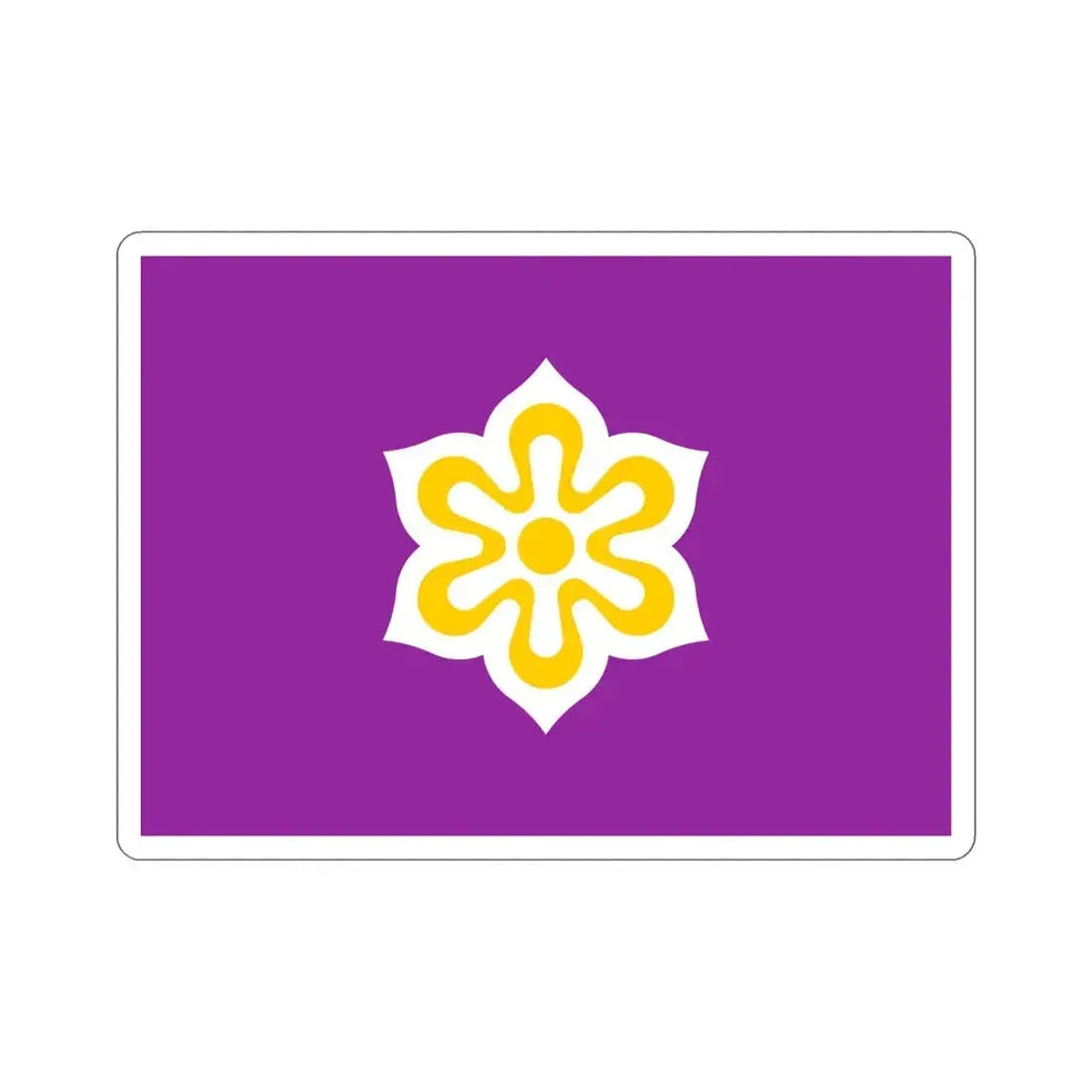 Flag of Kyoto Prefecture Japan STICKER Vinyl Die-Cut Decal - The Sticker Space