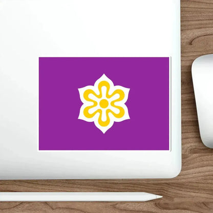 Flag of Kyoto Prefecture Japan STICKER Vinyl Die-Cut Decal - The Sticker Space