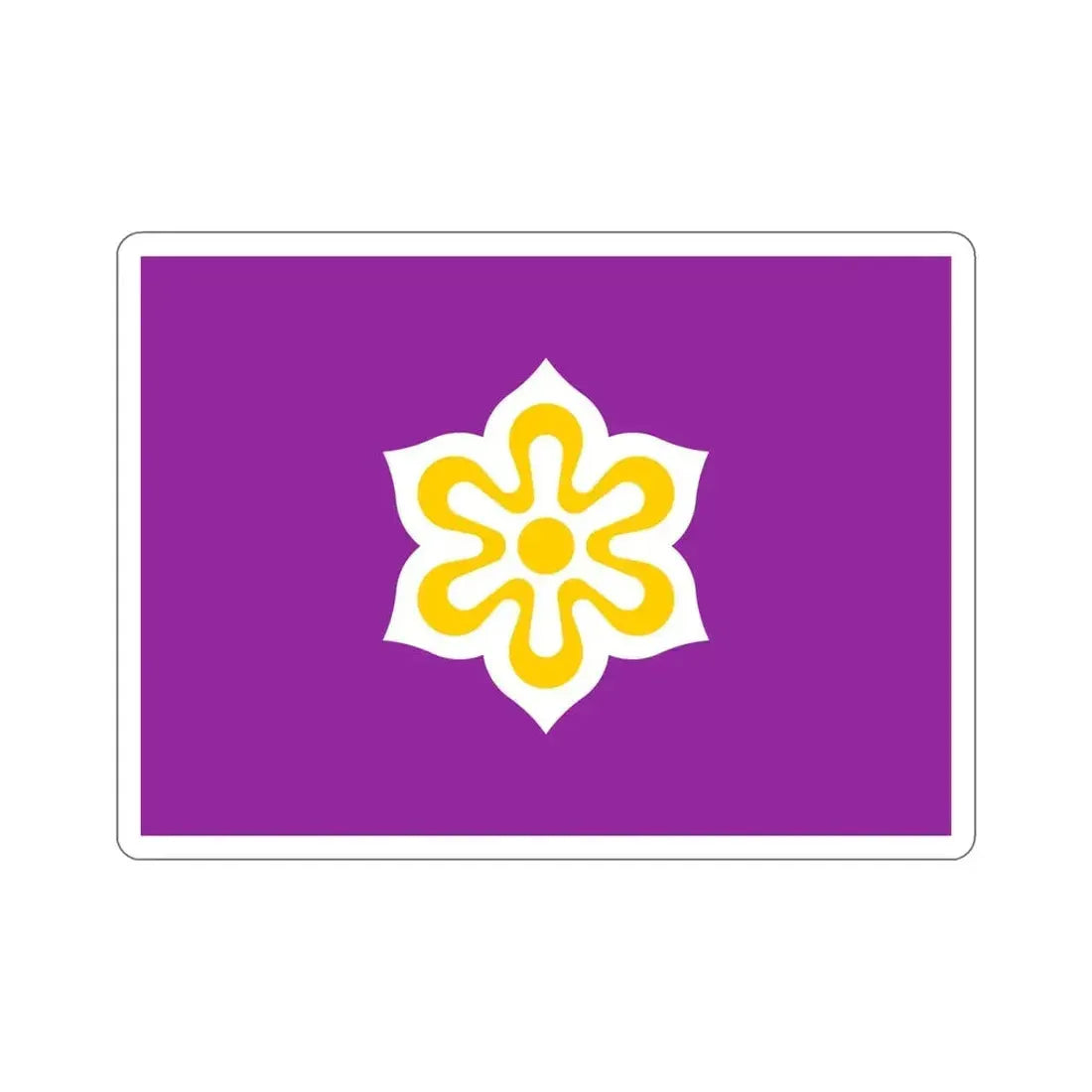 Flag of Kyoto Prefecture Japan STICKER Vinyl Die-Cut Decal - The Sticker Space