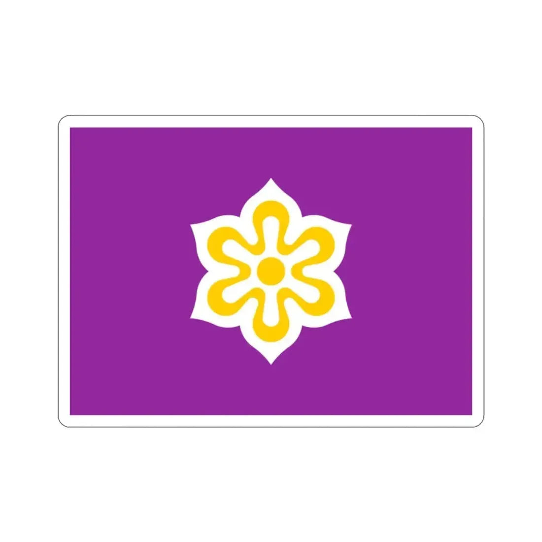 Flag of Kyoto Prefecture Japan STICKER Vinyl Die-Cut Decal - The Sticker Space
