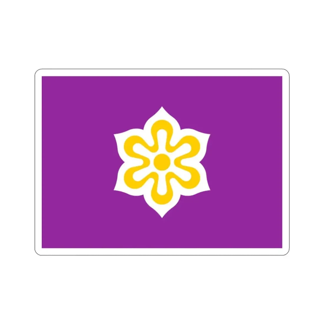 Flag of Kyoto Prefecture Japan STICKER Vinyl Die-Cut Decal - The Sticker Space