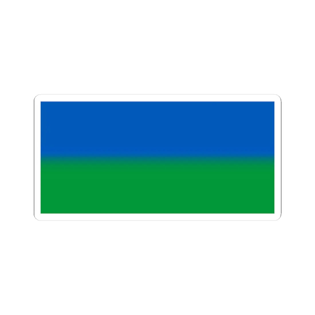 Flag of Kyrykivka (Ukraine) STICKER Vinyl Kiss-Cut Decal 3 Inch White - The Sticker Space